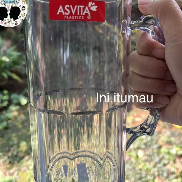 Gelas Plastik Minuman Bening 1 Liter Tebal Jumbo Merk Asvita