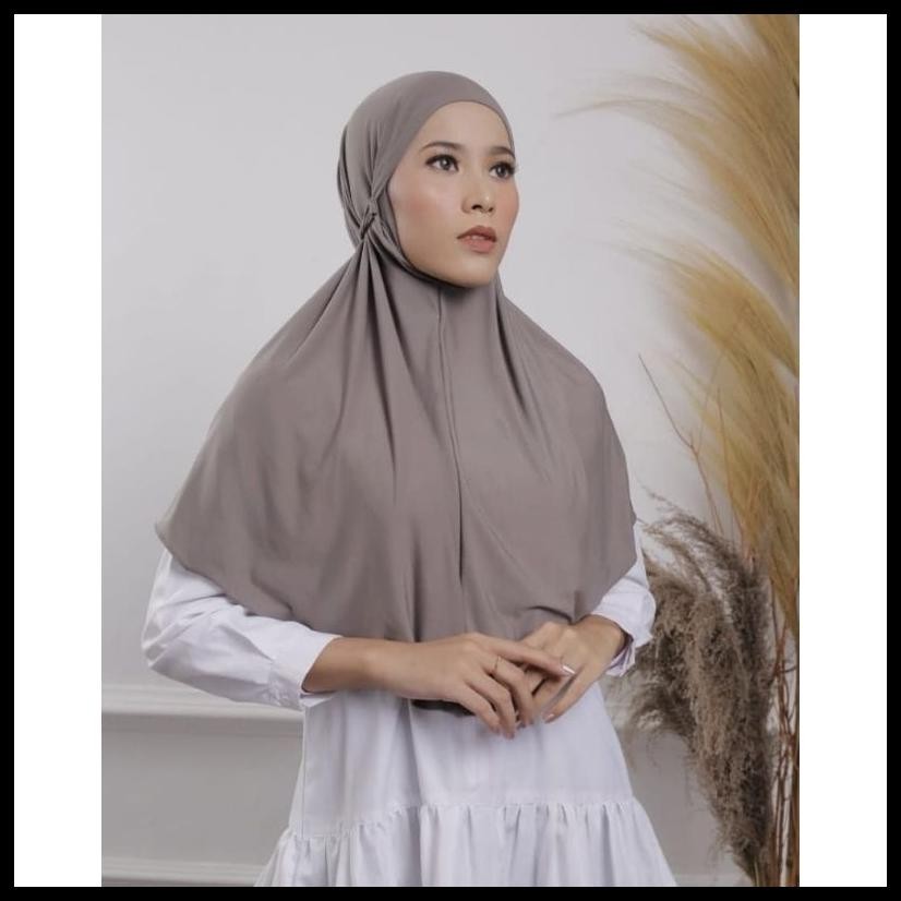 HIJAB BERGO JERSEY TALI PREMIUM/ JILBAB JERSEY TALI BELAKANG/ BERGO MARYAM JERSEY