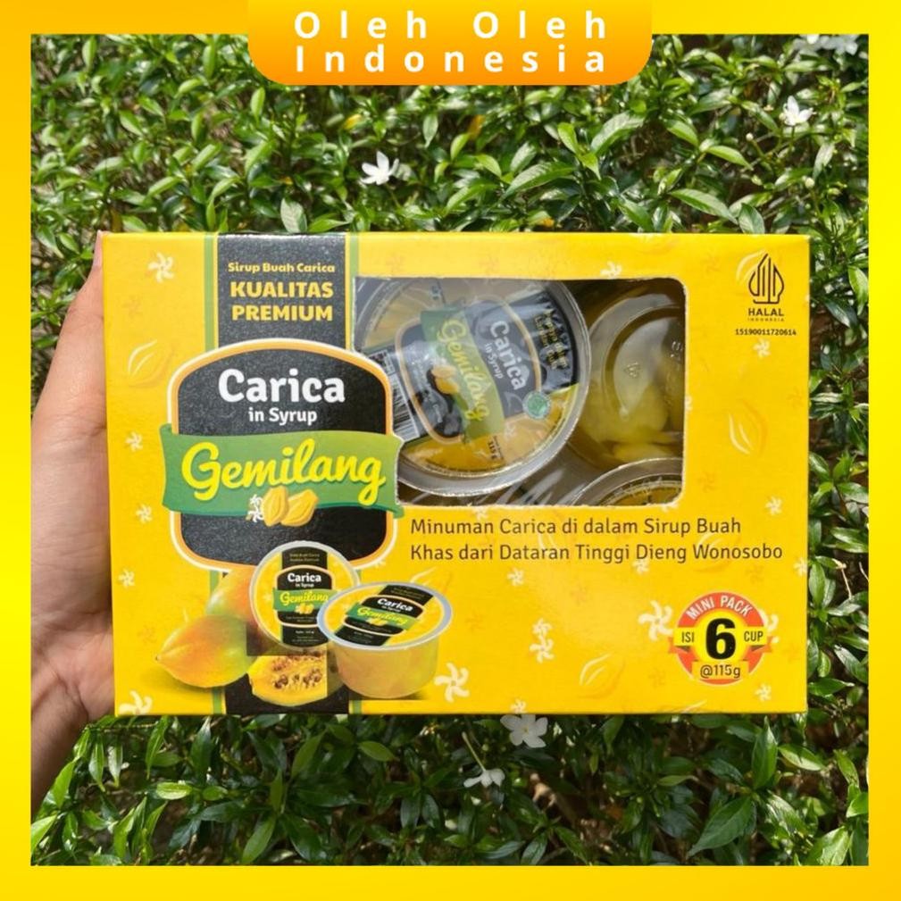 

Carica Gemilang Isi 6 Cup Minuman Buah Pepaya Dieng Segar Manisan Buah