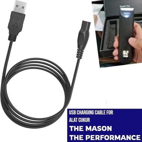 Kabel Adaptor Charger Usb Shaver The Mason Alat Cukur The Performance MURAH