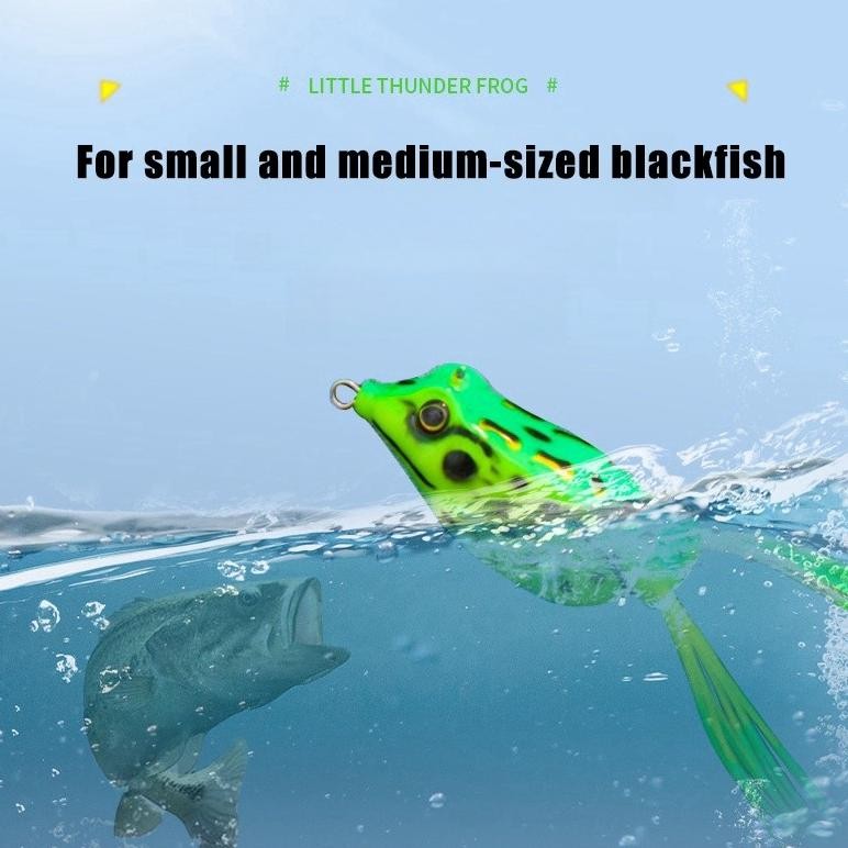 KASTKING Soft Frog Kodok Umpan Soft Lure 1 Set, Umpan casting 1 Paket Kotak Tabung Lunak 3.5g/3cm 5p