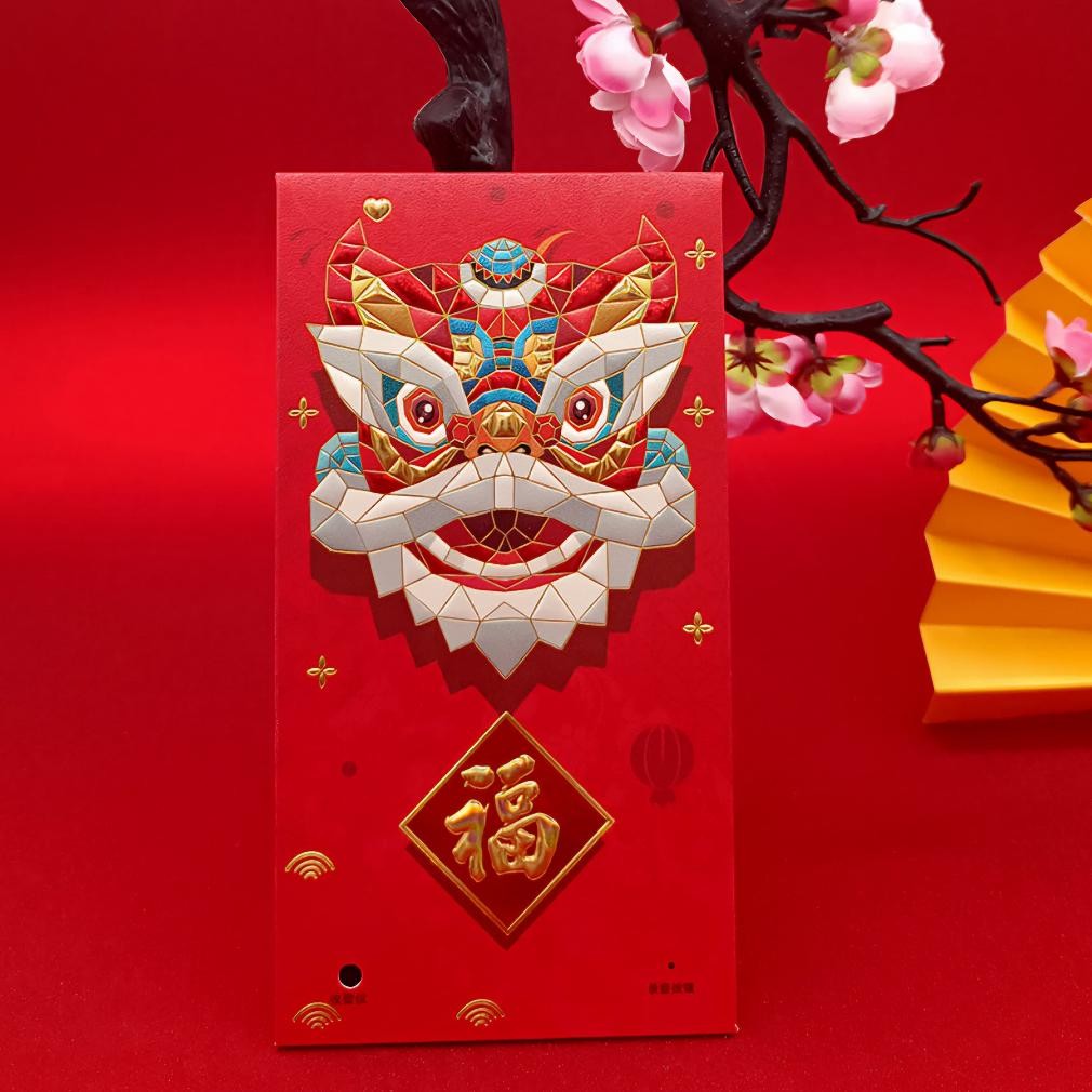 

Angpao Imlek Rekam Suara Barongsai recording voice note amplop angpau merah tahun baru chinese limited edition AST