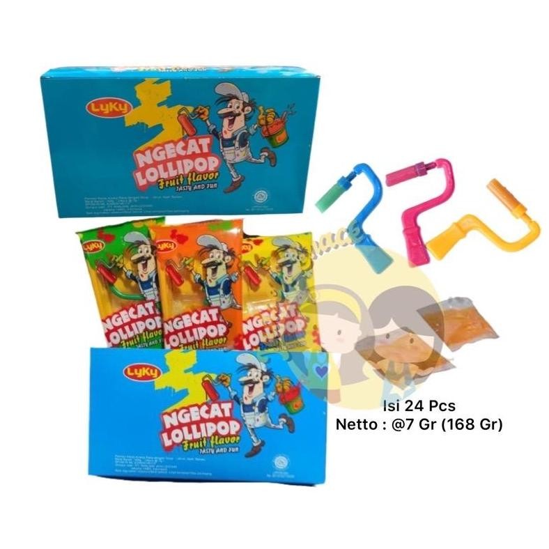 

GROSIRAN - Permen Ngecat 24 X 7 Gr Rasa Buah by Jadoel_Snack