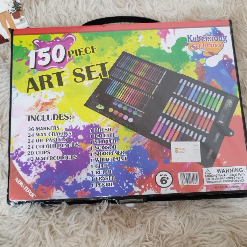 

KUBEIXIONG COLOURING PERLENGKAPAN SENI UNTUK MELUKIS / SET ALAT MEWARNAI PAKET KOMPLIT 150 SET TERMURAH AST