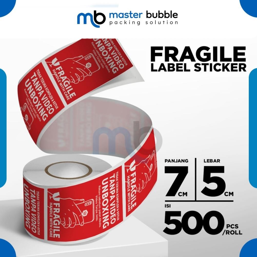 

Stiker Sticker Fragile - Video Unboxing 500pcs Per Roll Rusfet - Harga Satuan AST