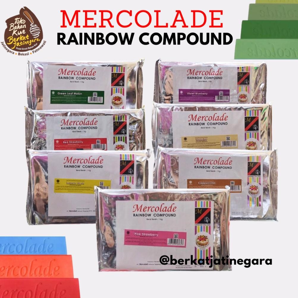 

Mercolade Coklat Batang / Coklat Blok Warna Warni Rasa Buah 1 Kg