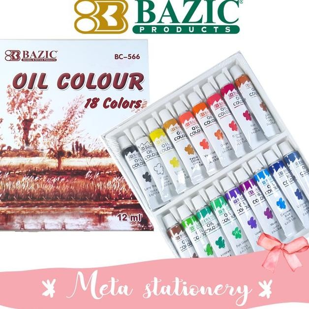 

Cat minyak Bazic 18 warna AST