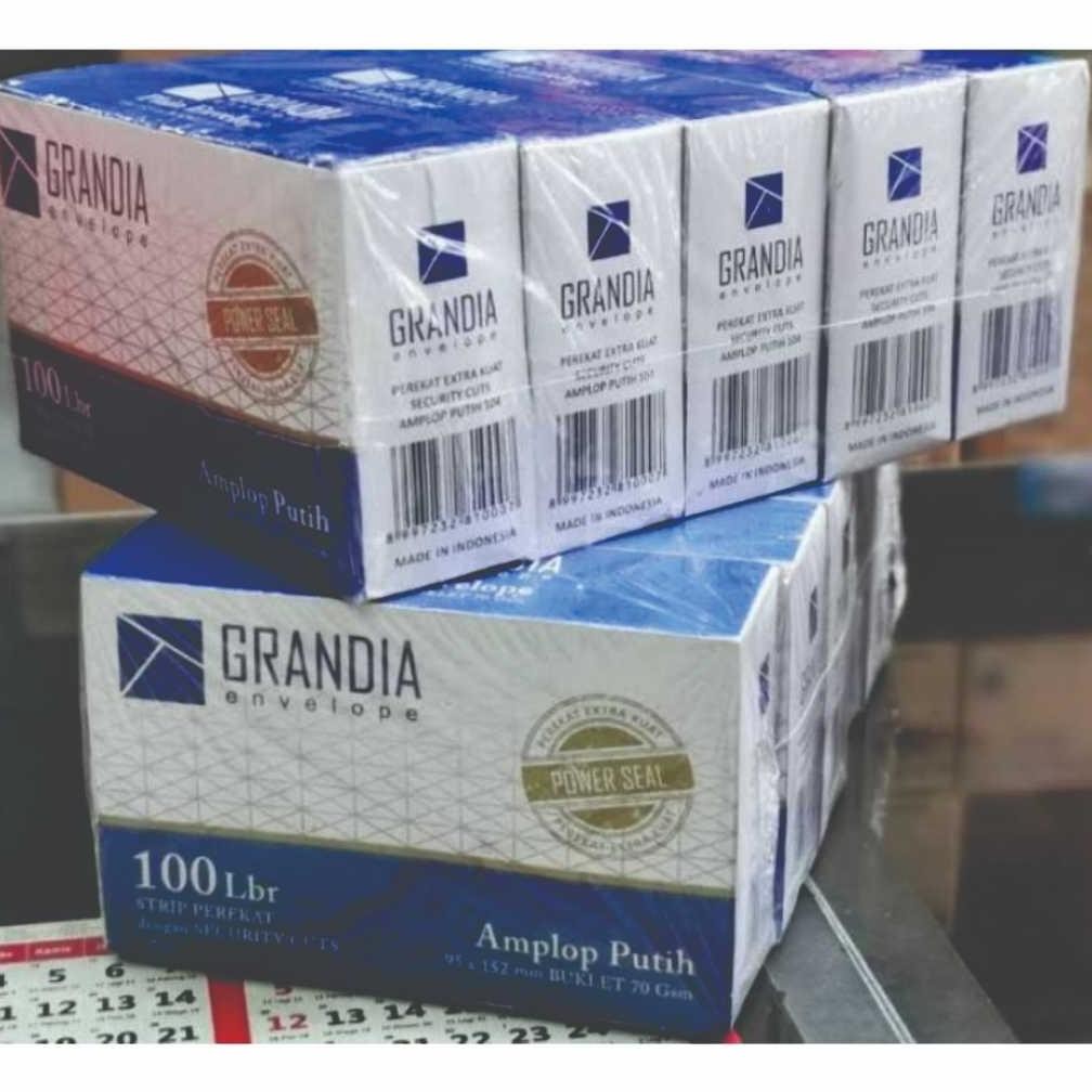 

5 Pak Amplop Grandia 104 Polos Putih isi 500 lembar Putih / Amplop Kondangan / amplop grosir AST