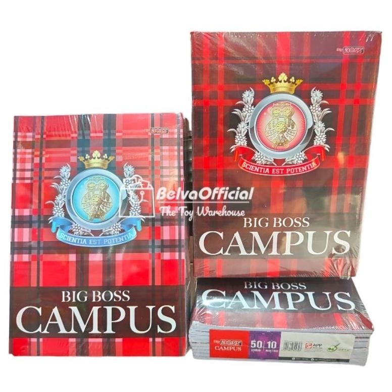 

BUKU TULIS CAMPUS BIG BOSS 50 LEMBAR (10pack ) AST