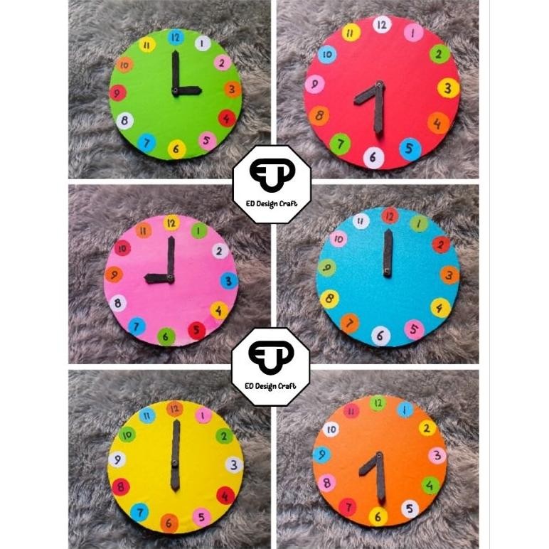 Termurah Prakarya jam dinding mainan dari kardus/tugas prakarya jam
