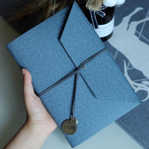 

cover binder A5 termasuk isi 80 lembar retro time vintage model lipat ikat tali diy scrapbook jurnal HB1301 AST