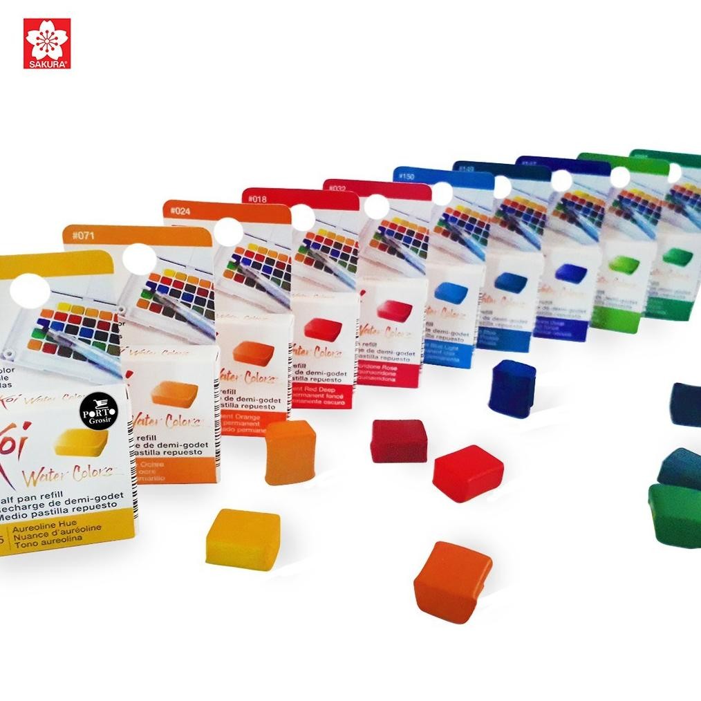 

Sakura Koi Watercolor Half Pan Refill (1/2) AST