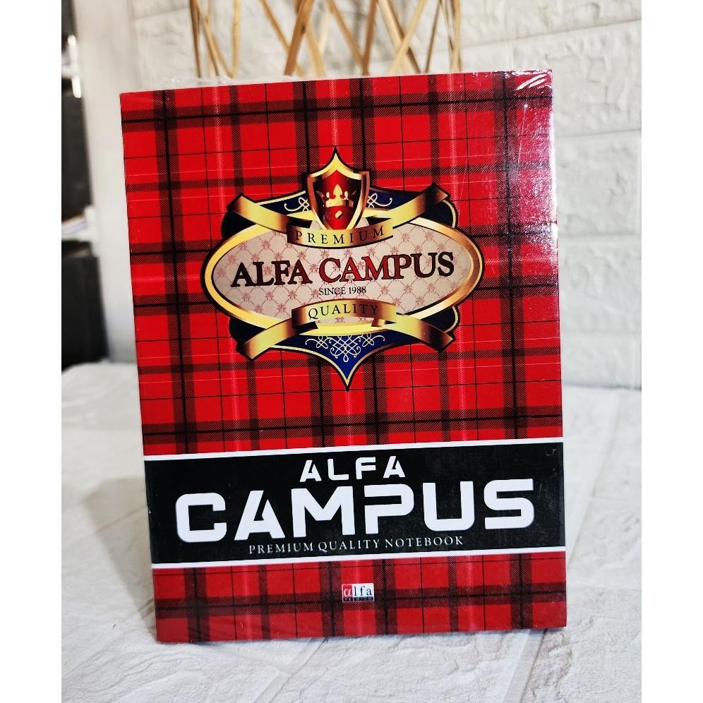 

BUKU TULIS ALFA CAMPUS 38 LEMBAR (10PCS) UKURAN KWARTO/PENDEK AST