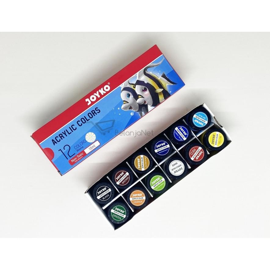 

Cat Akrilik | Acrylic Color Joyko ACC-10ML 12 Warna AST