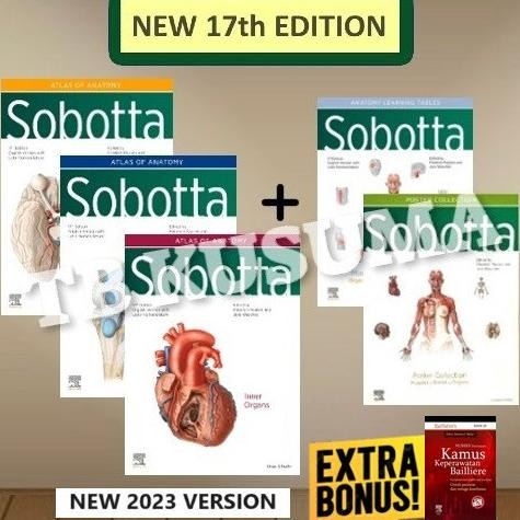 SOBOTTA ENGLISH ATLAS OF ANATOMY 17ED (NEW EDITION) / SOBOTTA INGGRIS EDISI 17 TERBARU 2023 AST