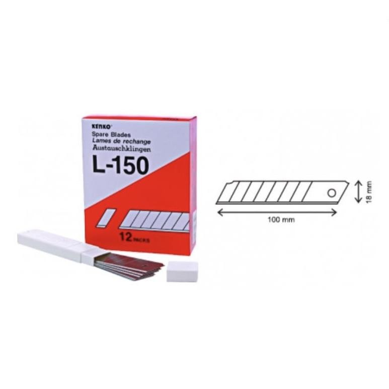 

1 Kotak (12pak@5pcs) Isi Cutter Kenko besar L 150 ASLI AST