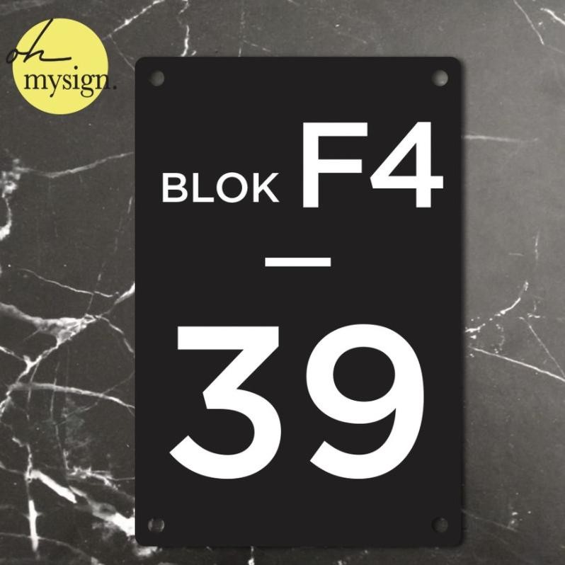 

Nomor Rumah Akrilik Timbul 30x20| Plat Nomor Acrylic Keren AST