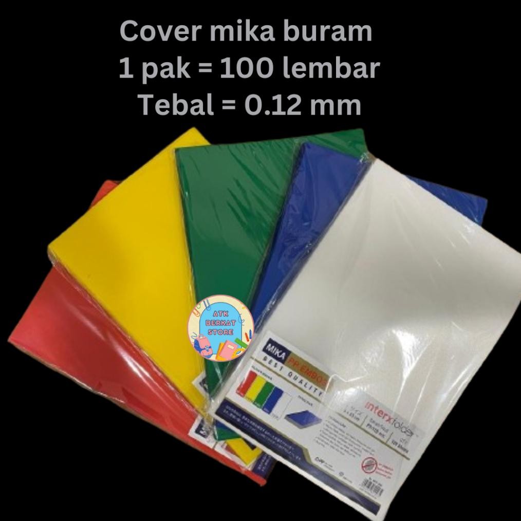 

cover mika plastik jilid Buram 0.12mm 1pak(100lbr) AST