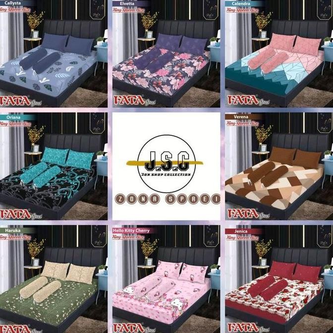 Sprei fata karakter ukuran 180x200 motif keropi