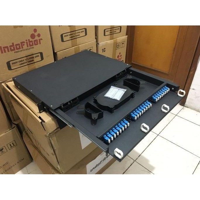 Otb Fiber Optic Rackmount 48 Core Lc Adapter New Stok