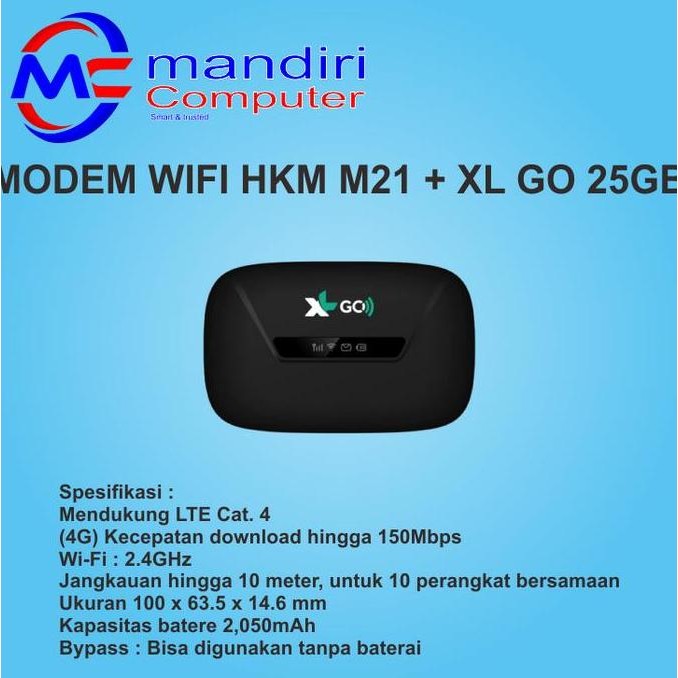 Modem Wifi 4G Xl Go M21 Free Xl Go Izi 25 Gb Unlock New Stok