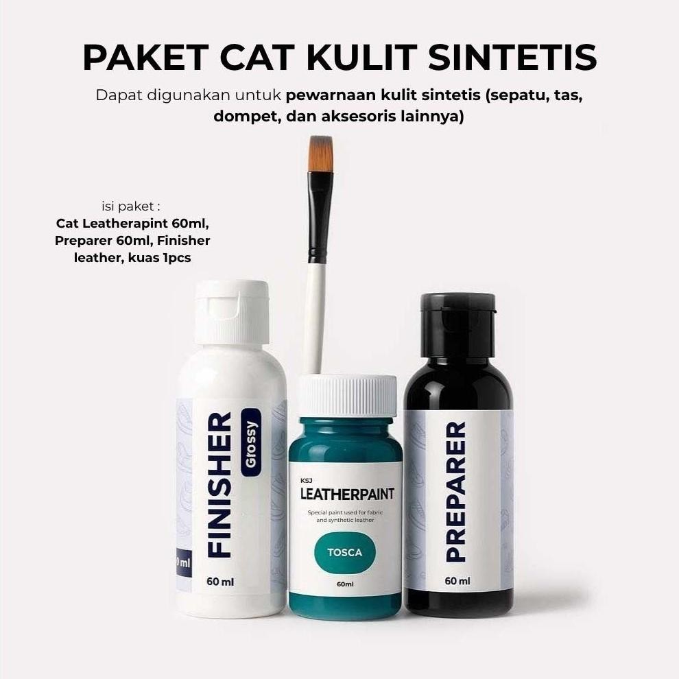 Paket Cat Sepatu kulit, Tas Kulit, dan Kulit sintetis Lainnya - KSJ Paint