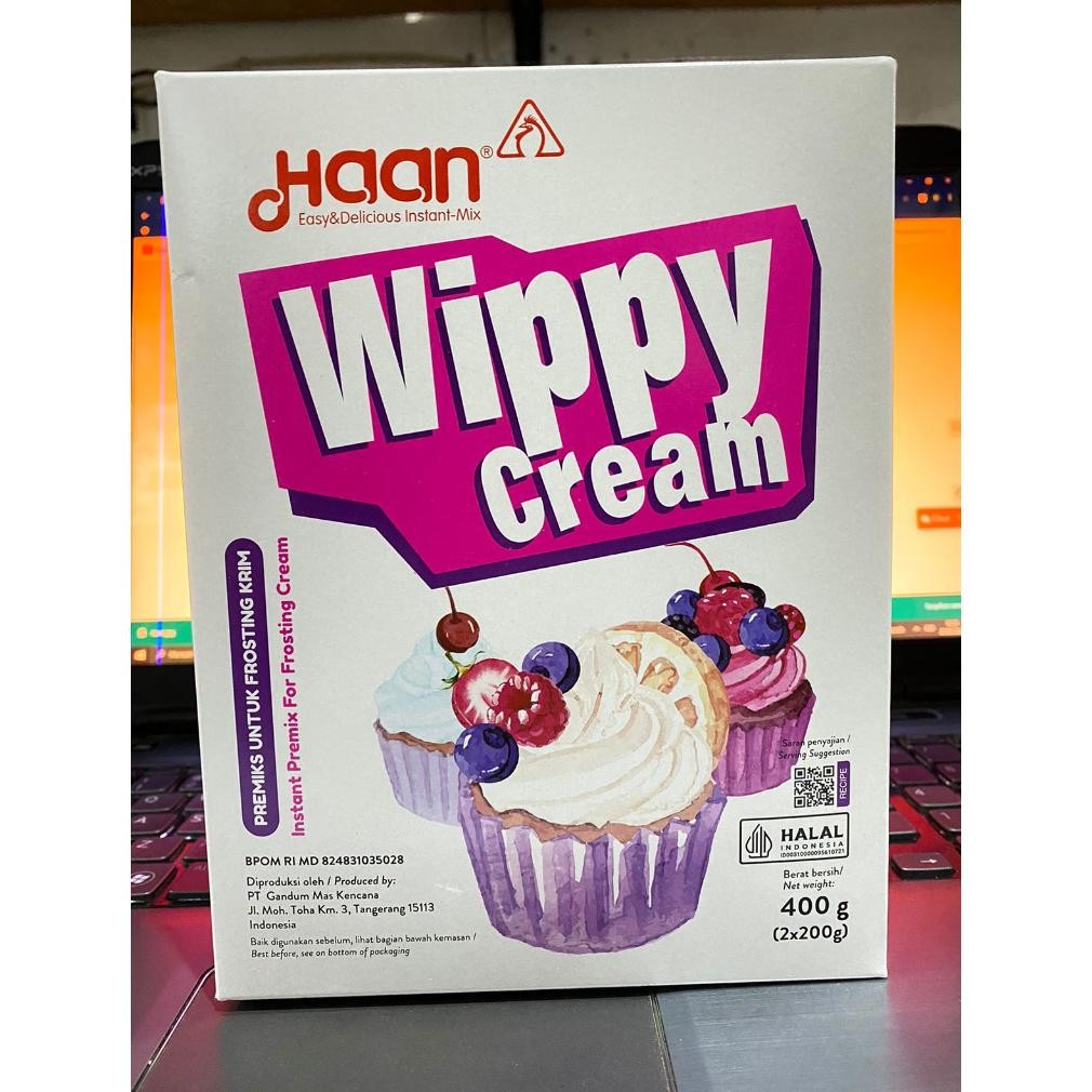 

Haan Wippy Cream 400gr Whipped Cream Halal