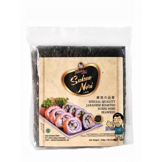 

Tokinori Sakao Sushi Nori Reguler- Roasted Seaweed- Rumput Laut 50 Pc