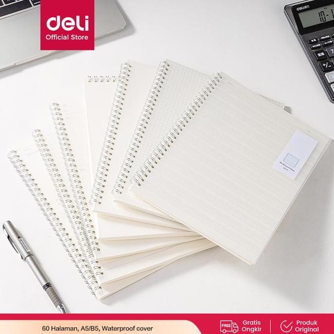

Deli Spiral Notebook / Buku Spiral Cover Pp Transparant B5 60L Lpb560 Co