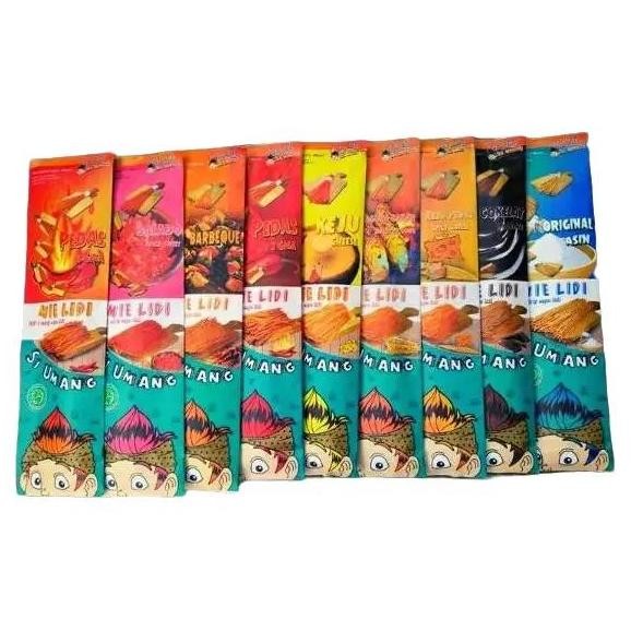 

Lidi Si Umang Paketan Isi 7Pcs Snack Camilan Bbq Ayam Pedas Cokelat Sambal Rumput Food Cemilan Crispy