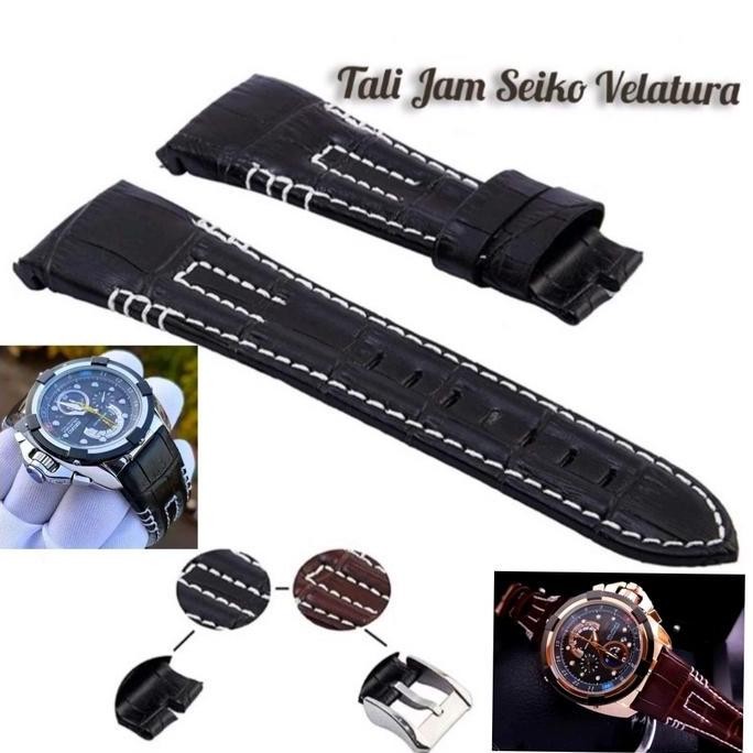 Tersedia Tali Jam Tangan Seiko Velatura Tali kulit Seiko Velatura
