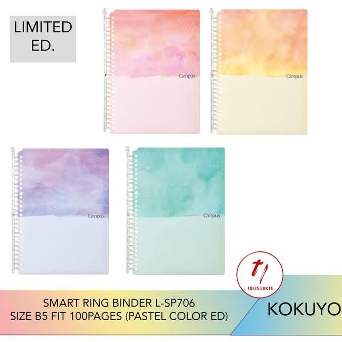 

Kokuyo Smart Ring Binder L-Sp706 Pastel Limited Edition Co