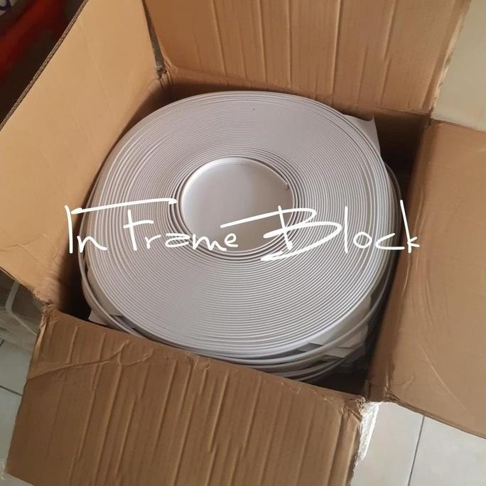 (Allthebest) PVC Edging List Karet untuk Photoblock 12mm Putih Matte Inframeblock