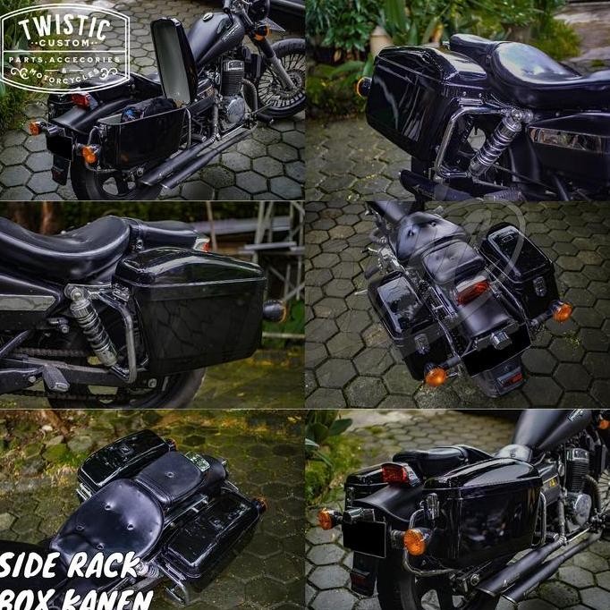 Tersedia Side Box Side Bag Boks Tas Samping Pannier Bracket Rack Tas Kanen Touring Edition Motor Ben
