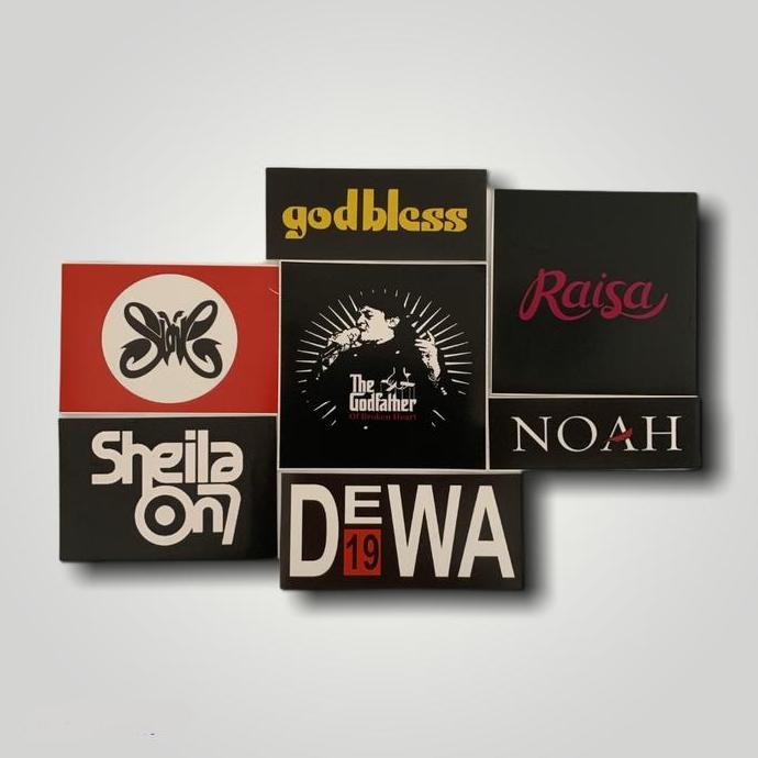 

Sticker Pack Band Popular/Pop (Dewa, Slank, Noah, Godbless, S07, Dll) Co