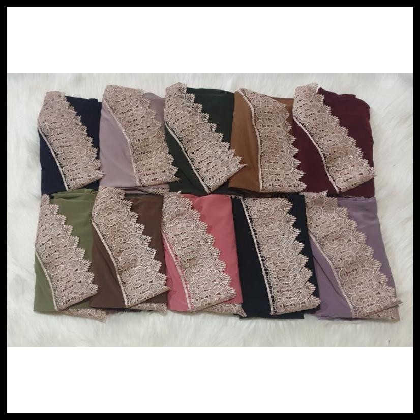 HIJAB INSTAN JERSRY KOREA BERGO  RENDA ARAB IZZA COLLECTION