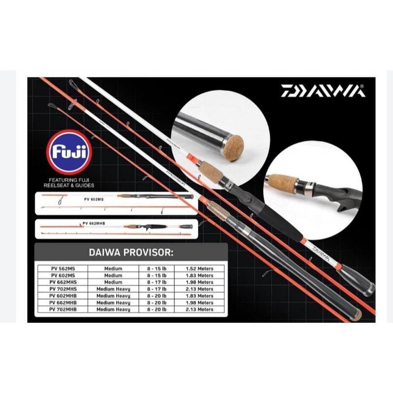 Joran Bc Daiwa Provisor 662Mh - Juragan Pancing Murah