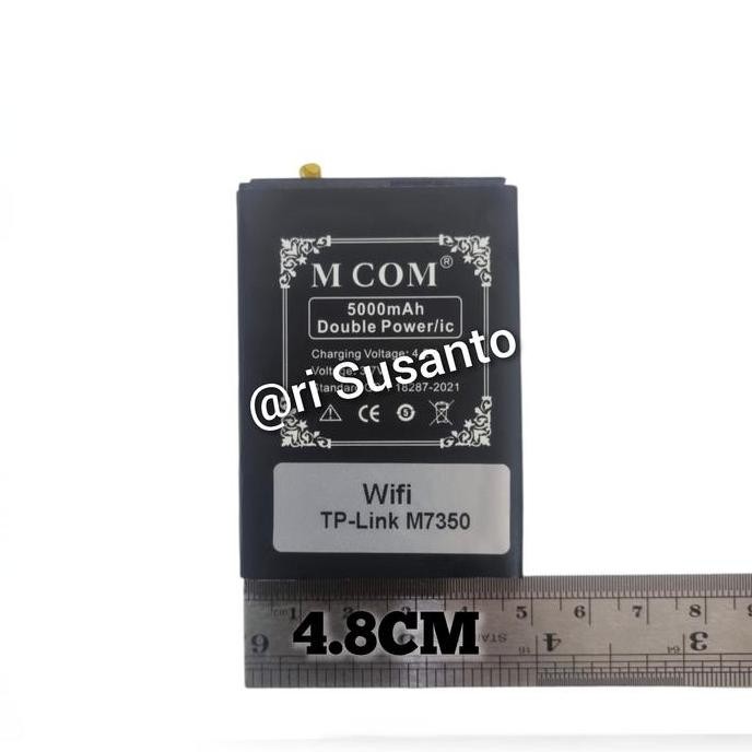 Baterai Mcom For Modem Tplink Tp-Link M7350 Mifi Double Power 5000Mah New Stok