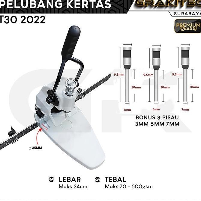 

Mesin Pelubang Kertas 300Lembar 3Mm 7Mm ( Bisa Untuk Kalender ) Co