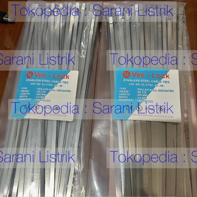 

Cable Ties Ss316 - Kabel Tis Stainless 316 4.6 X 500 Mm - 100Pcs Co