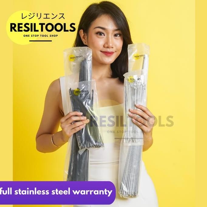 

Per Pack Kabel Tis Stainless 35 Cm Cable Ties Anti Karat Isi 100 Pcs Co