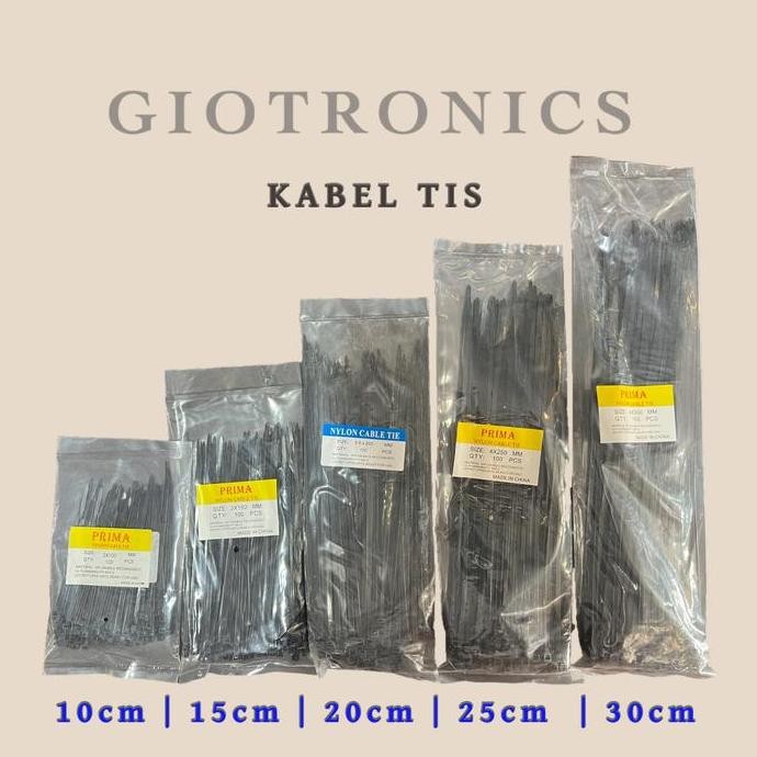 

Nylon Kabel Tie Cable Tie Ties Tis 10Cm 15Cm 20Cm 25Cm 30Cm Hitam Co