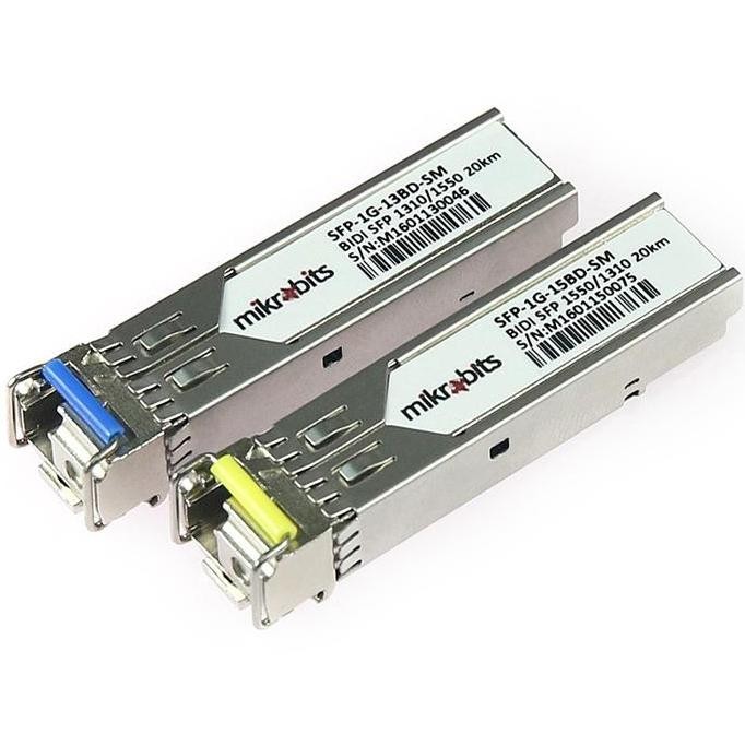 Mikrobits Sfp-1G-Bd-Sm-20Km , Sfp Transceiver 1G Bidi ( 1 Pair ) New Stok