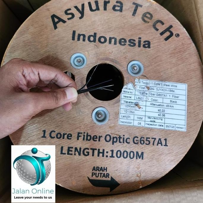 Kabel Fiber Optic Dropcore 1 Core 3 Seling Asyuratech 1Core 3Seling New Stok