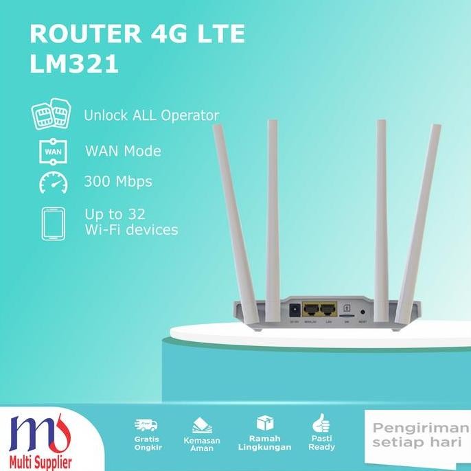 4G Home Router Lm321 4G Modem Wifi Router Unlock All Gsm New Stok