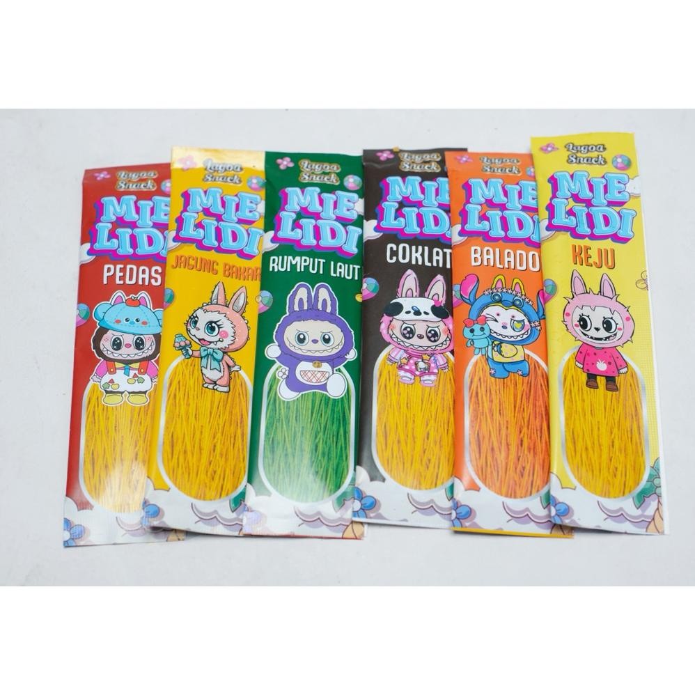 

50 PCS MIE LIDI 6 RASA PAKET USAHA LAGOA SNACK ECER 1000 UNTUNG BANYAK
