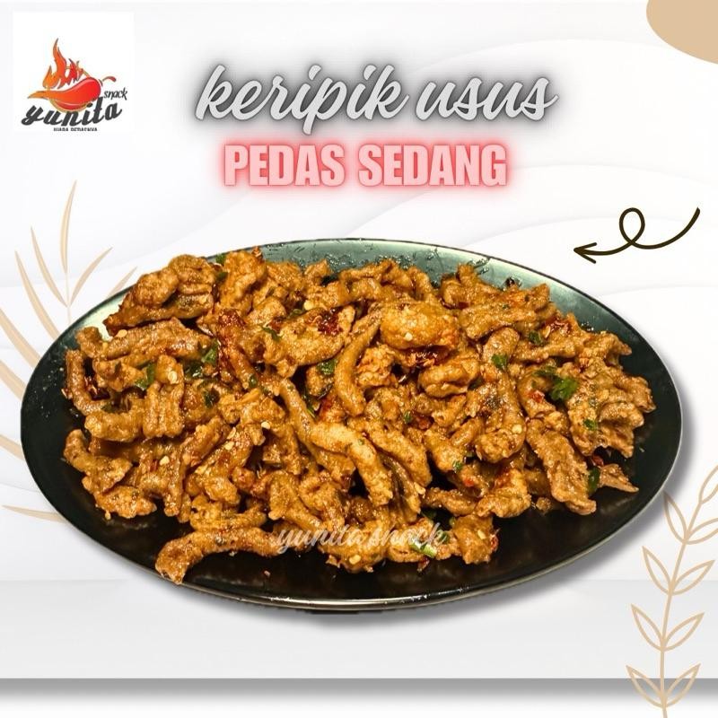 

Usus crispy gurih pedas daun jeruk 500 gram