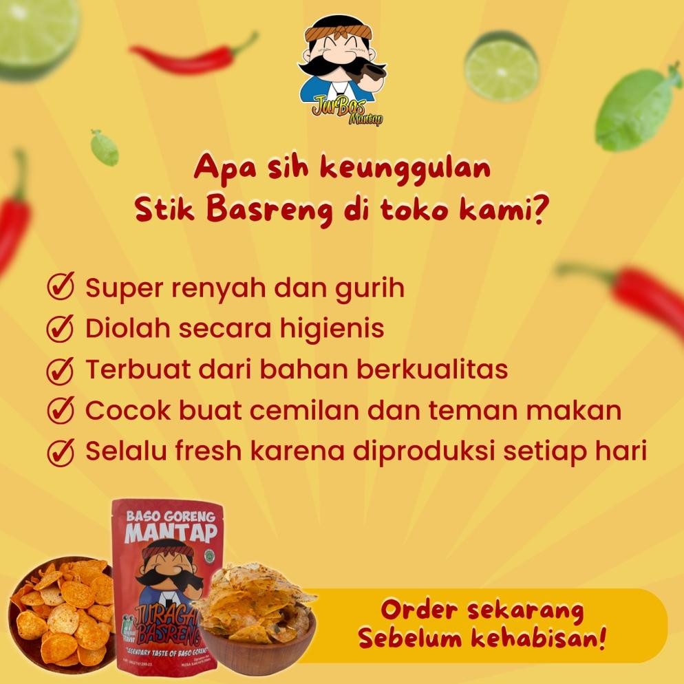 

Basreng 500 gram Bumbu Basah Pedas Jeruk
