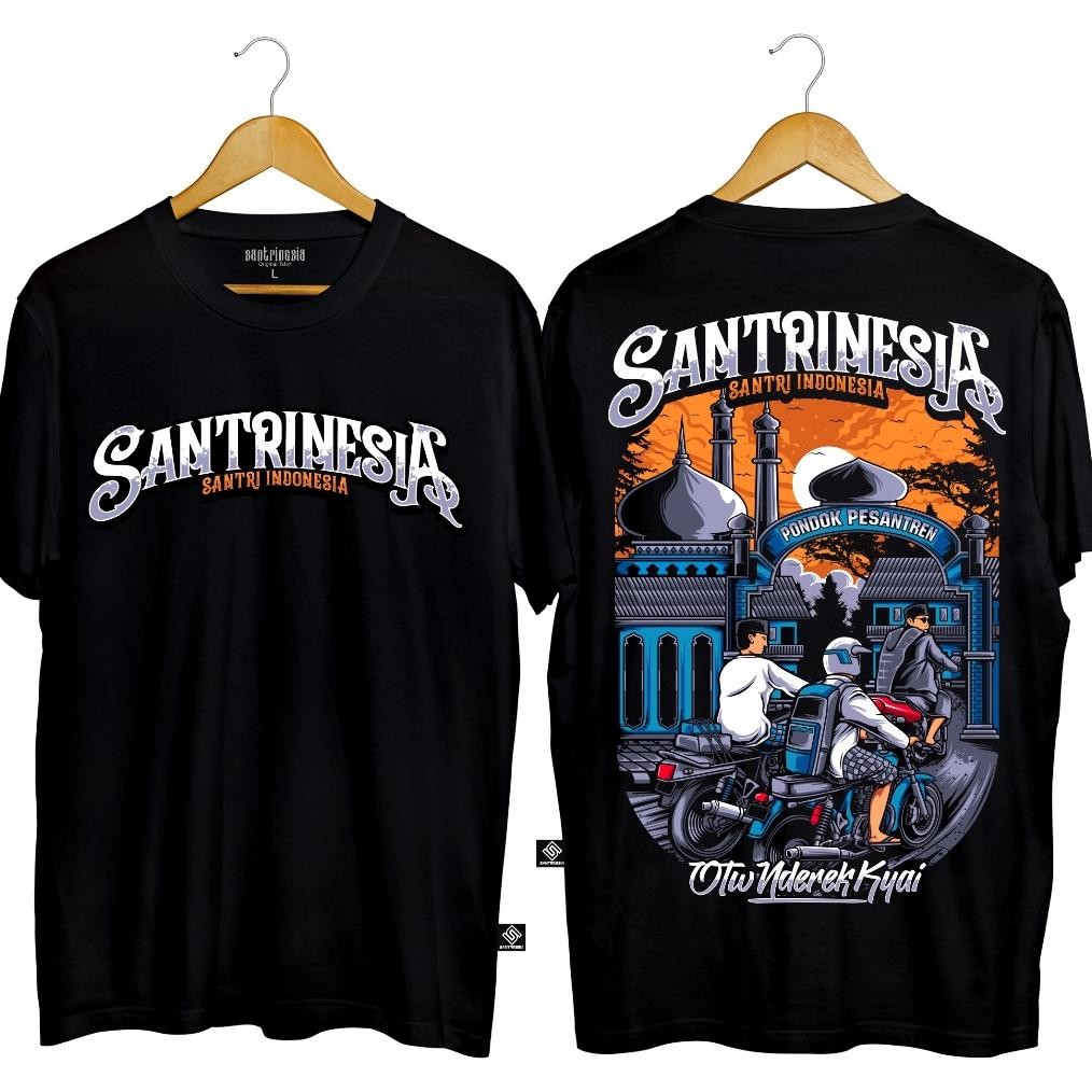 Promo Kaos Baju Santri Keren Nyantri Salafy Kaos Santri Distro  Kaos Kata Kata  Koas Pria Wanita   F