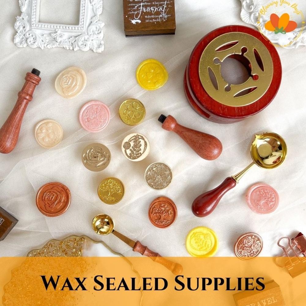 

stempel wax sealed sendok kompor gagang wax sealed lilin wax pembakaran stamp